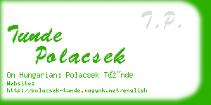 tunde polacsek business card